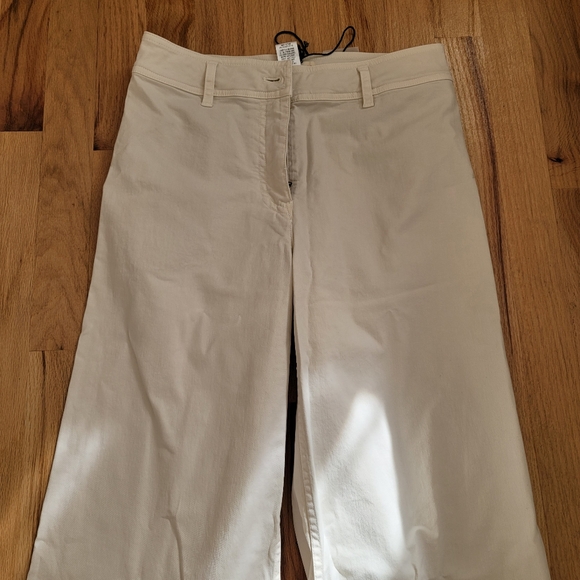 Nili Lotan Megan Wide-Leg Pants in Stone Size 0 NWT - Picture 2 of 9